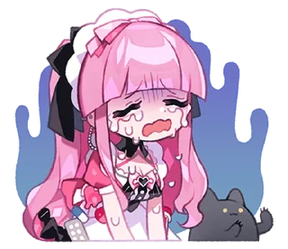 😭 emoji Menhera Moeru Mimin 2.0 @moe_sticker_bot Telegram sticker 19 of 32