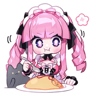 😋 emoji Menhera Moeru Mimin 2.0 @moe_sticker_bot Telegram sticker 8 of 32