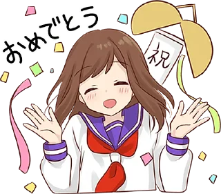 🎊 emoji Girlfriend Sticker • @punipuni_stickers Telegram sticker 10 of 40