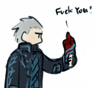 🖕 emoji дьявол ревет в подушку Telegram sticker 17 of 100