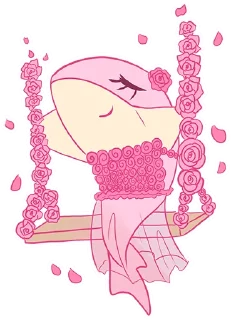 🌹 emoji Pink shark(@Valeria_Fills_art) Telegram sticker 18 of 29