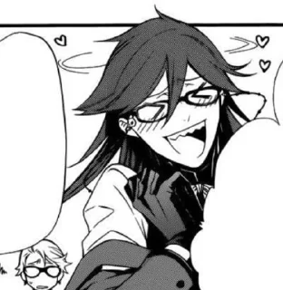 🩸 emoji Grell Sutcliff. 🩸 Telegram sticker 11 of 26