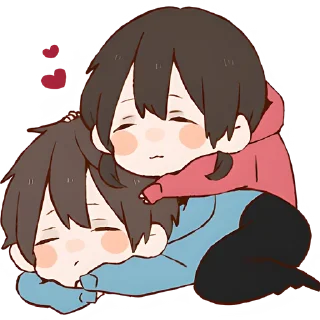 😴 emoji Анимешная парочка 2 @Nyasticks Telegram sticker 10 of 41
