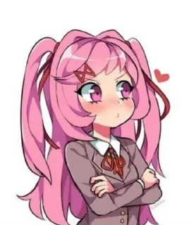 😒 emoji Just Natsuki 🧁 Telegram sticker 15 of 85