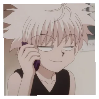😉 emoji Киллуа Золдик Telegram sticker 8 of 25
