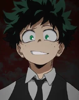 🤨 emoji Villain Deku~ Telegram sticker 6 of 40