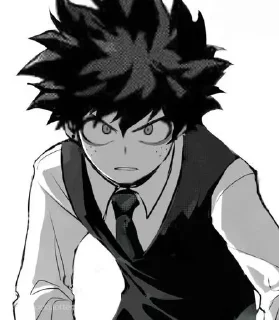 😠 emoji Villain Deku~ Telegram sticker 17 of 40