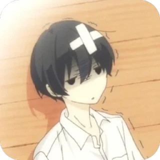 😖 emoji Tanaka-kun=Apitok Telegram sticker 8 of 19