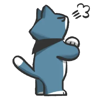 🙄 emoji Bandit the cat Telegram sticker 19 of 24
