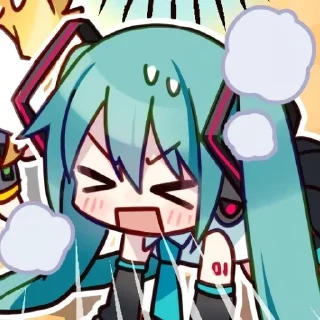 💙 emoji Miku @cosmicfell Telegram sticker 5 of 50