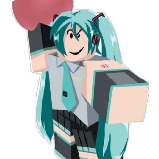 🙂 emoji Miku @Sosisonstick Telegram sticker 8 of 89