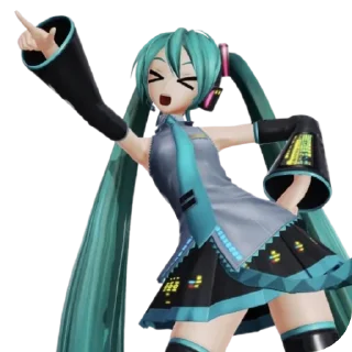 🤟 emoji Miku by Medvi Telegram sticker 5 of 52