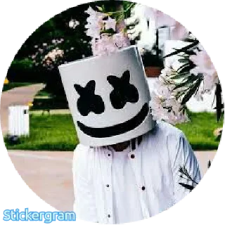 🌸 emoji Marshmello DJ Telegram sticker 21 of 29