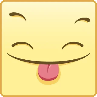 😝 emoji Квадратные Смайлы Telegram sticker 21 of 26