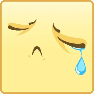 😢 emoji Квадратные Смайлы Telegram sticker 10 of 26
