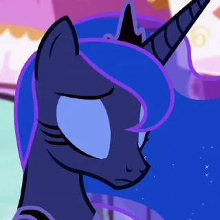 😔 emoji 🌚 @CloobHub • @Earth928B 🌝 Принцесса Луна Telegram sticker 14 of 42