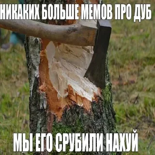 👎 emoji Ахуенное дерево Telegram sticker 14 of 15