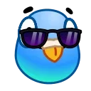 😎 emoji Pigeon Emoji @TgSticker Telegram sticker 11 of 40
