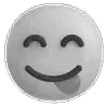 😋 emoji ֺ  𓈒    ݁ ૢ fluent emoji : чб @hekanai 。 Telegram sticker 21 of 104