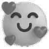 🥰 emoji ֺ  𓈒    ݁ ૢ fluent emoji : чб @hekanai 。 Telegram sticker 15 of 104
