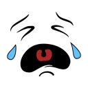 😭 emoji emotions Telegram sticker 21 of 23