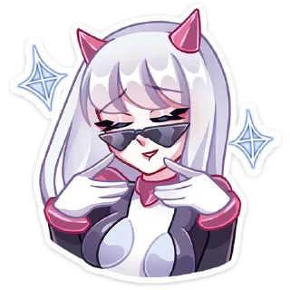 😎 emoji рейра @lolitastick х @stickers_vk Telegram sticker 21 of 50