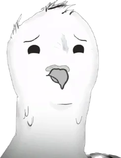 😕 emoji Animals HBO Telegram sticker 15 of 44