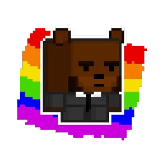 🏳️‍🌈 emoji Пиксельные тиктокеры Telegram sticker 9 of 10