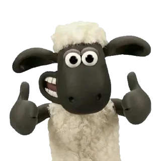 👍 emoji Shaun the Sheep @MoiStikiBot Telegram sticker 15 of 104