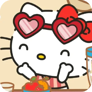 ❤ emoji Hello Kitty @shchobshokuvaty Telegram sticker 9 of 40