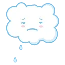 😔 emoji clouds by bla bla bla Telegram sticker 8 of 12