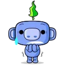 😰 emoji Discord: Hello Wumpus @CrazySnep Telegram sticker 8 of 30