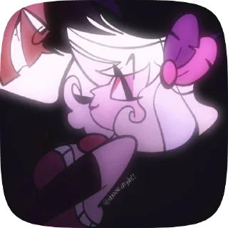 👛 emoji БОЛЬШЕ ⇨ @CLOOBHUB МИМЗИ ОТЕЛЬ ХАЗБИН HAZBIN HOTEL Telegram sticker 11 of 24