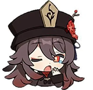 👻 emoji Hu Tao (by: @pinkzizzyy) Telegram sticker 23 of 116