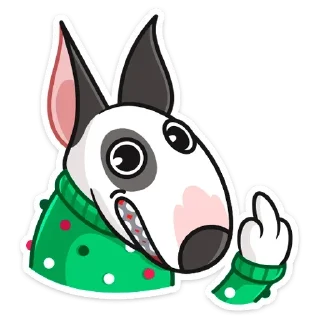 🖕 emoji Новогодний Такер (@TgSticker) Telegram sticker 17 of 48