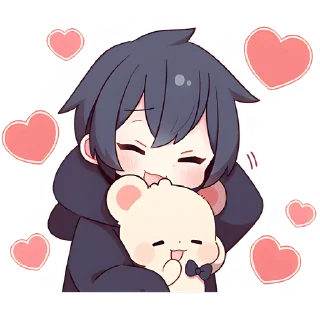 ☺️ emoji Аниме парочка 2 @Nyasticks Telegram sticker 7 of 41