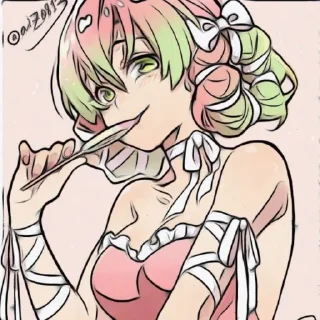 🍡 emoji 🍡Mitsuri Kanroji 🍡 Telegram sticker 24 of 64