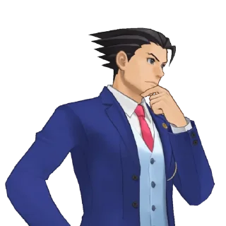 😶 emoji Phoenix Wright: Ace Attorney
Spirit of Justice Telegram sticker 6 of 96