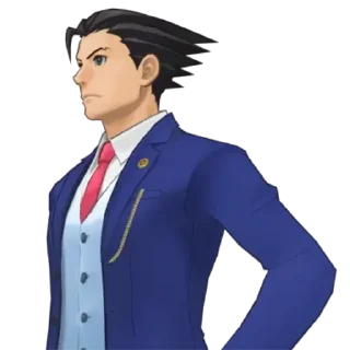 😐 emoji Phoenix Wright: Ace Attorney
Spirit of Justice Telegram sticker 22 of 96