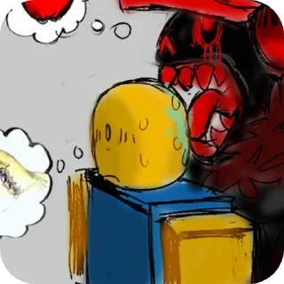 🖼 emoji NOOB2!|FORSAKEN|By:: @Hello3ll Telegram sticker 14 of 120