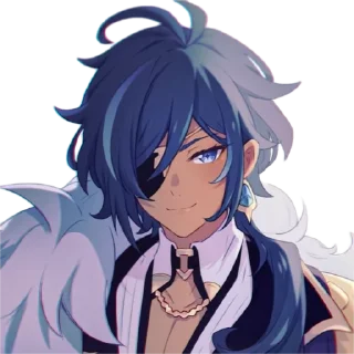 😏 emoji Cute Genshin by @peach_artworld Telegram sticker 17 of 23
