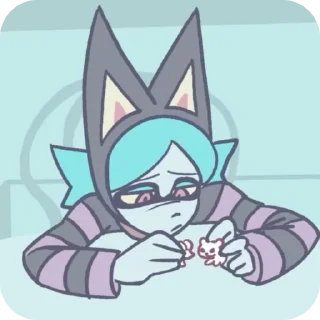 🌟 emoji Ушко💜 Telegram sticker 16 of 25