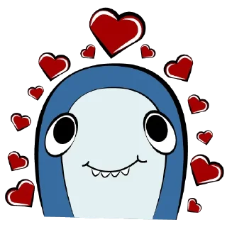 🥰 emoji Shark @stickersb2b Telegram sticker 21 of 25