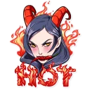 🌶 emoji Miss Devil Telegram sticker 11 of 26