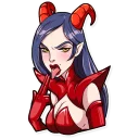 😖 emoji Miss Devil Telegram sticker 21 of 26