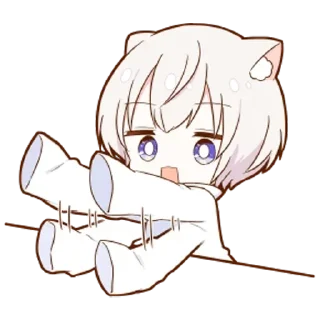 🌟 emoji Милашка-кун - @tg_sticks Telegram sticker 17 of 40