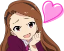 😍 emoji THE IDOLM@STER & CINDERELLA GIRLS :: @line_stickers Telegram sticker 9 of 104