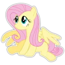 😑 emoji Fluttershy by @kalsertlt Telegram sticker 22 of 115