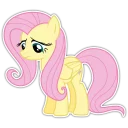 😞 emoji Fluttershy by @kalsertlt Telegram sticker 21 of 115