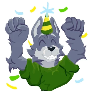 🐺 emoji snixxyy wolf Telegram sticker 10 of 16